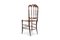 Antique Cherrywood & Wicker Chiavari Dining Chairs, Set of 6, Image 8