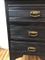 Vintage Black Wooden Chest of Drawers, Image 9