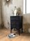 Vintage Black Wooden Chest of Drawers, Image 2