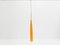 Lampada a sospensione tubolare in vetro di Alessandro Pianon per Vistosi, anni '60, Immagine 2