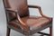 Vintage Mahogany Library Chair, 1930s, Image 6