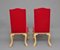 Chaises Style George I Vintage en Bois Doré, 1920s, Set de 2 4