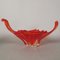 Grand Bol en Verre Murano Rouge, 1950s 4