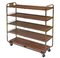 French Industrial Shelving Rack on Wheels, 1960s 2