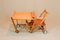 Wooden Highchair & Table, 1900s 7