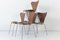 Sedia impilabile nr. 3107 in teak di Arne Jacobsen per Fritz Hansen, anni '60, Immagine 5