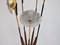 Metal, Wood, & Brass Floor Lamp with Five Lights from Stilnovo, 1950s 8