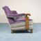 Italian Purple 3-Seater Sofa, 1950s 5