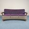 Italian Purple 3-Seater Sofa, 1950s 1
