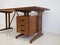 Italian Writing Table in Teak & Painted Metal, 1960s, Image 5