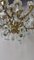 Antique Chandelier in Gilded Bronze with Crystals, 1880s, Image 6
