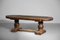 Large Vintage French Oak Monastery Table 13