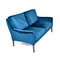 Mid-Century Danish Velvet 2-Seater Sofa, Image 3