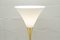 Lámpara de pie Lonea italiana de porcelana y latón, años 60, Imagen 8