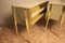 Italian Gold Brass and Murano Glass Dressers, 1970s, Set of 2 17