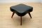 Danish Ottoman in Rosewood and Black Leatherette, 1960s 3