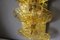 Apliques de cristal de Murano amarillo y latón, años 70. Juego de 2, Imagen 8