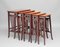 Antique Teak and Burr Walnut Nesting Tables, Set of 5, Image 1