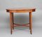 Antique Oval Satinwood Side Table on Wheels, Image 1