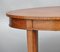 Tavolino ovale antico in legno di seta su ruote, Immagine 5
