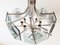 German Smoked Glass and Chrome-Plated Chandelier from Sische, 1970s 5