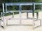 Architectural Glass & Chrome-Plated Articulated Foot Dining Table, 1970s 12