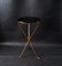 Round Brass Side Table, 1950s, Image 1