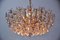 Gilt Brass and Glass Chandelier from Palwa, 1960s 2