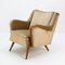 Sessel aus Buche mit goldenem Samtbezug, 1950er 5
