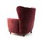 Italian Burgundi Velvet Armchair, 1950s, Image 5