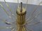 Lámpara de araña italiana de latón grande, años 60, Imagen 14