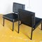 Spanish Black Lacquered Metal Chairs, 1970s, Set of 2 5