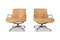 Leather Swiveling Armchairs from Saporiti Italia, 1970s, Set of 2, Image 1