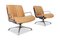 Leather Swiveling Armchairs from Saporiti Italia, 1970s, Set of 2, Image 2