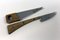 Model 4110 Cheese Knives by Janos Megyik for Amboss, 1970s, Set of 2 1