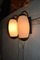 Opaline Glass and Brass Wall Lamps, 1940s, Set of 2 4