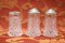 Crystal Salt and Pepper Shakers, 1930s, Set of 3, Image 2