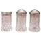 Crystal Salt and Pepper Shakers, 1930s, Set of 3 1
