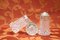 Crystal Salt and Pepper Shakers, 1930s, Set of 3 4