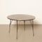 Vintage Black Round Table by Rudolf Wolf for Elsryk 1