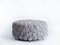 Grey Cotton and Polyester Pouf by Iota 1