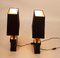 Black-Lacquered Table Lamps, 1970s, Set of 2 4