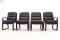 Leather Armchairs by Eugen Schmidt, 1970s, Set of 4 1