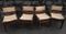 Esszimmerstühle aus Leder und Holz, 1970er, 4er Set 2