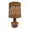 Vintage Terracotta Table Lamp with Handmade Lampshade 1