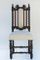 Antique French Carved Oak Side Chair, Image 2