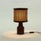 Czech Wood & Wicker Table Lights, 1950s, Set of 2, Image 8