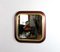 Specchio vintage in mogano e ottone, Immagine 2