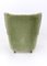 Italian Olive Green Velvet Lounge Chairs, 1950s, Set of 2, Image 7