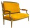 Antikes französisches Gesso Sofa mit vergoldetem Holzgestell 2